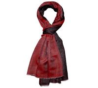 Lorenzo Cana - Sciarpa - Tinta unita - Uomo nero/rosso Taglia unica