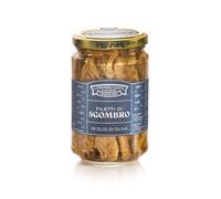 LORENZO COSTA FU EUGENIO Filetti di sgombro pescati in Sicilia | Filetti di Sgombro sott'olio | Sgombro vetro | Vasetto da 300gr (1 Pezzo)