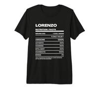 Lorenzo Dichiarazione Nutrizionale Nome Divertente Maglietta Premium