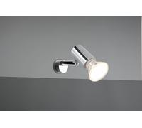 LORENZO H2O APPLIQUE SPOT ORIENTABILE CROMO DA APPLICARE SU SPECCHIO IP44 P. 10CM 1 LUCE ATTACCO GU10