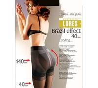 Lores Brazil Effect collant opaco modellante pantaloncini pancia tuck lift...