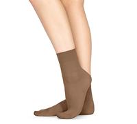 LORES Calze da Donna, Microfibra, Opaco, Aderente, Lunghezza Crew, 60 Denari, Fascia Anti-Pressione, Calze alla Caviglia [Made in Italy], Taglia unica