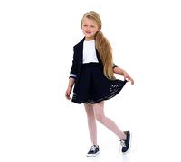 LORES Collant A Rete Per Bambini Ragazze Colori Solidi Elegante Casual Confortevole Balletto Cosplay Costume di Halloween Danza Collant Scuola di Pizzo, Bianco 9/10 anni (134-140 cm)