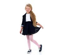 LORES Collant A Rete Per Bambini Ragazze Colori Solidi Elegante Casual Confortevole Balletto Cosplay Costume di Halloween Danza Collant Scuola di Pizzo, Rosa 5/6 anni (110-116 cm)