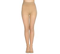 LORES Collant anti-varicose rilassanti da donna, gambe leggere, 70 denari, compressione graduata Medica, Visone, M