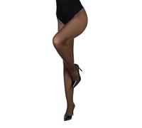 LORES Collant da donna classici opachi 40 DEN, mezza trasparenza per coscia, invisibile per la parte intima, stile elegante e da sera Concorde40, moka, L