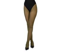LORES Collant da donna classici opachi 40 DEN, mezza trasparenza per coscia, invisibile per la parte intima, stile elegante e da sera Concorde40, oliva, XL