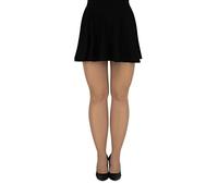 LORES Collant da donna Plus Size con controllo della cellulite a compressione graduata Semi velato Collant 40 DEN Cosce Fianchi modellante Edera, Visone, M Plus size