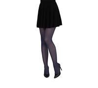 LORES Collant Donna Concorde 60 Denari Morbidi e Coprenti - Classici Opachi in Microfibra Resistente Made in Italy A Copertura Totale, Marine XL