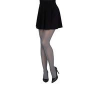 LORES Collant Donna Concorde 60 Denari Morbidi e Coprenti - Classici Opachi in Microfibra Resistente Made in Italy A Copertura Totale, Cenere L