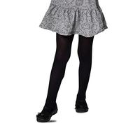 Lores, Collant in tinta unita da bambina, con piedi, opachi, 40 denari, per danza classica (realizzati in Italia), nero, 9-10 Anni