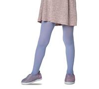 Lores, Collant in tinta unita da bambina, con piedi, opachi, 40 denari, per danza classica (realizzati in Italia), Jeans, 9-10 Anni
