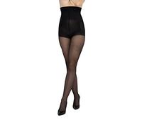 LORES Collant Snellenti Neri a Vita Alta con Compressione Control Top Effetto Push Up Effetto Modellante, Nero L/XL