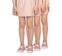 LORES Confezione da 3 collant per bambine semplici semi-velati classici con piede per danza classica da tutti i giorni 20 DEN Tonia, Natural 9-10 anni