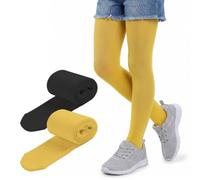 LORES LUCIA Collant Bambina Confezione da 2, 40 Denari in Microfibra Morbida, Coprenti ed Elasticizzati, per Danza Classica, Pattinaggio e Cerimonia, 3-12 Anni (98-152 cm)