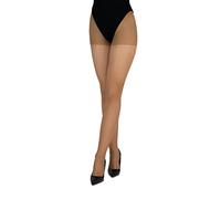 LORES Nude - Calze da donna, 20 denari, classiche, semplici, semitrasparenti, completamente coprenti, calze naturali Trocadero, bronze, XL