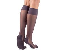 LORES Pop Socks - Gambaletti da donna, traspiranti, con suola massaggiante, senza pressione, 20 denari, un paio, Fumo, Taglia unica