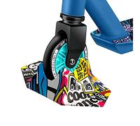 LORESJOY Scooter Supporto Adatto per Stunt Scooter/Monopattino Freestyle/Bambino Monopattini Professionali/Monopattino acrobatico per Ruote da 95/100 /110 /120mm(Graffiti)