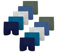LOREZA ® 10 Ragazzi Boxer in Cotone (152-158 (12-13 Anni), Set da 10)