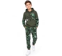 LOREZA Tuta da jogging per bambini, stile mimetico, set da 2 pezzi, 98-164 verde Taglia unica