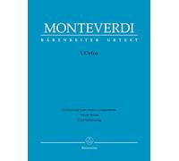 L'Orfeo: Favola in musica in einem Prolog und 5 Akten. Klavierauszug, Urtextausgabe
