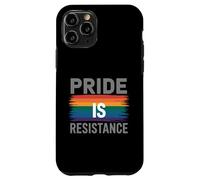 L'orgoglio è la resistenza messaggio arcobaleno Custodia per iPhone 11 Pro