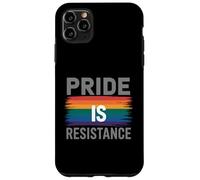L'orgoglio è la resistenza messaggio arcobaleno Custodia per iPhone 11 Pro Max