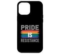 L'orgoglio è la resistenza messaggio arcobaleno Custodia per iPhone 12 Pro Max