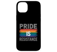 L'orgoglio è la resistenza messaggio arcobaleno Custodia per iPhone 14 Plus