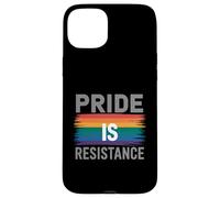 L'orgoglio è la resistenza messaggio arcobaleno Custodia per iPhone 15 Plus