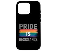 L'orgoglio è la resistenza messaggio arcobaleno Custodia per iPhone 16 Pro