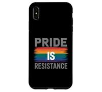 L'orgoglio è la resistenza messaggio arcobaleno Custodia per iPhone XS Max