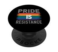L'orgoglio è la resistenza messaggio arcobaleno PopSockets PopGrip Adesivo
