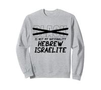 L'orgoglio ebraico israelita nero non è la mia nazionalità Felpa