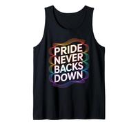 L'orgoglio Non Si Ferma mai Il Messaggio Arcobaleno Canotta