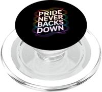 L'orgoglio non si ferma mai il messaggio arcobaleno PopSockets PopGrip per MagSafe