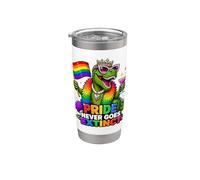 L'orgoglio non va mai estinto T-Rex Gay-saurus Bicchiere termico in acciaio inox doppia parete