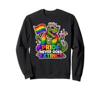 L'orgoglio Non va mai estinto T-Rex Gay-Saurus Felpa