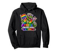 L'orgoglio Non va mai estinto T-Rex Gay-Saurus Felpa con Cappuccio