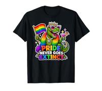 L'orgoglio Non va mai estinto T-Rex Gay-Saurus Maglietta