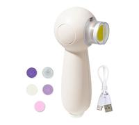 Lorgot Beak Trimmer - Taglierina per becco ricaricabile rumoroso | Strumento per toilette morbido, set di macinazione elettrica a 6 teste con protezione LED e schizzi, sicuro per disturbi e pappagalli