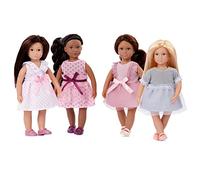 Lori - Amici della moda: Nina, Amaya, Chen e Flora - 4 mini bambole - Bambole di moda da 6 pollici - Abiti e scarpe - Giocattolo per bambini - 3 anni +