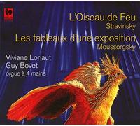 Audio Cd Viviane Loriaut / Guy Bovet: Orgue A 4 Mains - Stravinsky, Mussorgsky