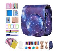 LORIER Borsa da borsa portatile for fotocamera istantanea PU. Cinturino for cintura in pelle adatta for Fujifilm Fit for Fuji Mini 11 Borsa fotografica (Color : Starry Sky)