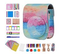 LORIER Borsa da borsa portatile for fotocamera istantanea PU. Cinturino for cintura in pelle adatta for Fujifilm Fit for Fuji Mini 11 Borsa fotografica (Color : Rainbow)