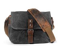 LORIER Borsa da fotografia for fotocamera impermeabile retrò Borsa da fotocamera Canvas Mini Single Messenger Uomo SLR Borsa a tracolla adatta for Sony Fit for Nikon Fit for Canon Borsa fotografica(G)