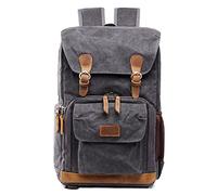 LORIER Borsa for fotocamera Canvas Batik Fotografia Impermeabile Fotografia da esterno Wearable Grande Camera Zaino adatto for Fuji Fit for Nikon Fit for Canon Fit for Sony Borsa fotografica (Color :