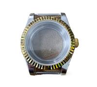 LoRier Cassa dell'orologio PVD 39 mm Giappone NH35/NH36 movimento automatico in acciaio inox vetro zaffiro attraverso la cassa dell'orologio inferiore (colore: cassa 2), giapponese