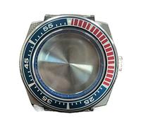 LORIER Cassa Dell'orologio Stile Samurai per NH35/NH36 4R35 Movimento di Cristallo di Zaffiro Accessori Della Vigilanza Parti di Guarda caso, A2, misura unica