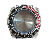 LORIER Cassa Dell'orologio Stile Samurai per NH35/NH36 4R35 Movimento di Cristallo di Zaffiro Accessori Della Vigilanza Parti di Guarda caso, A4, misura unica